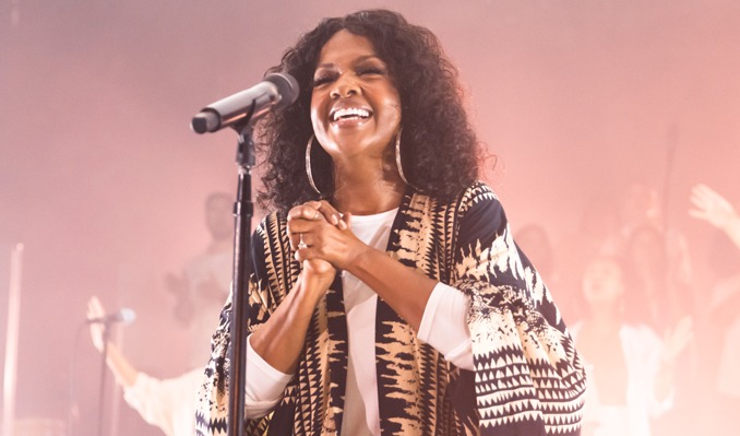CeCe Winans on stage